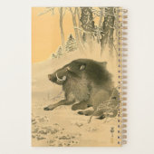 Japans Varkensschilderij Varkensjaar Zodiac Planne Planner (Achterkant)