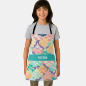 Japans Vector Pastel Aangepast Patroon Schort (Insitu)