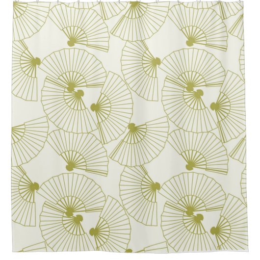 Japans ventilatorontwerp douchegordijn (Voorkant)