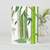 Japans verzoek om illustratie van bamboe kaart (Staand voorkant)