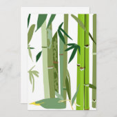 Japans verzoek om illustratie van bamboe kaart (Voorkant / Achterkant)