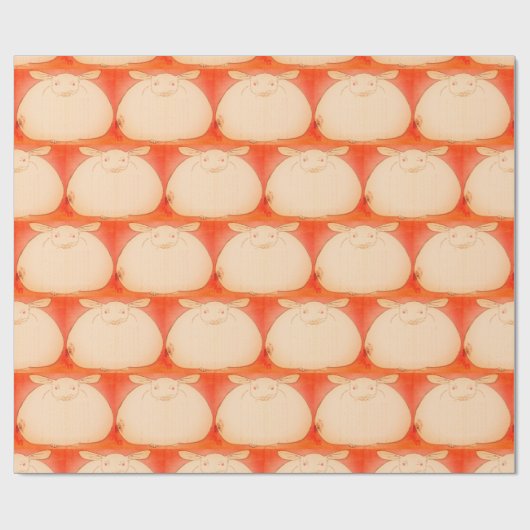 JAPANS VET KONIJNENPAKPAPIER CADEAUPAPIER (Vlak)