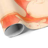 JAPANS VET KONIJNENPAKPAPIER CADEAUPAPIER (Rol Hoek)