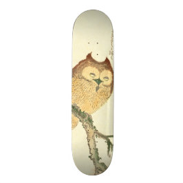  Japans vingerafdrukken | Owl op een bijkantoor Persoonlijk Skateboard