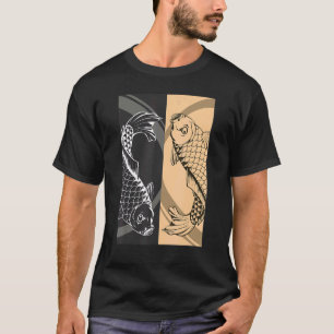 Japans Vis Koppel Spirituele Aziatische Cultuur T-shirt