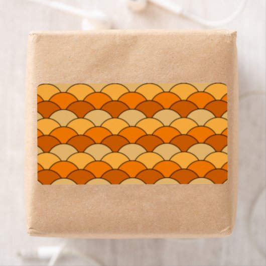 Japans Vis Schub Patroon Etiket (Insitu)