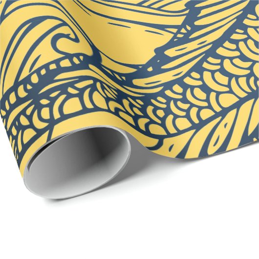 JAPANS VISGEEL CADEAUPAPIER (Rol Hoek)