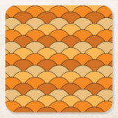 Japans visschaalpatroon kartonnen onderzetters (Voorkant)