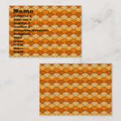 Japans visschaalpatroon visitekaartje (Voorkant / Achterkant)
