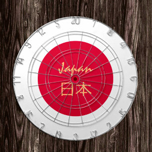 Japans vlaggendartboard en Japan/spelboard Dartbord