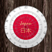 Japans vlaggendartboard en Japan/spelboard Dartbord