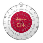 Japans vlaggendartboard en Japan/spelboard Dartbord (Voorkant)