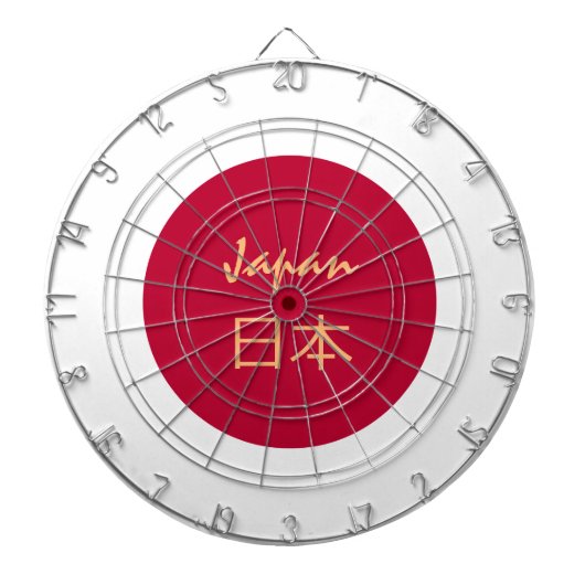 Japans vlaggendartboard en Japan/spelboard Dartbord (Voorkant)