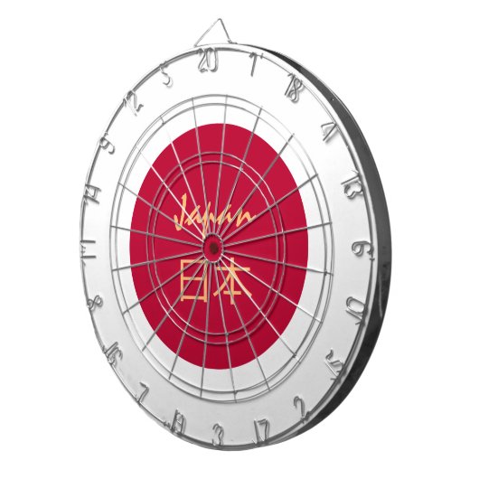 Japans vlaggendartboard en Japan/spelboard Dartbord (Voorkant Rechts)