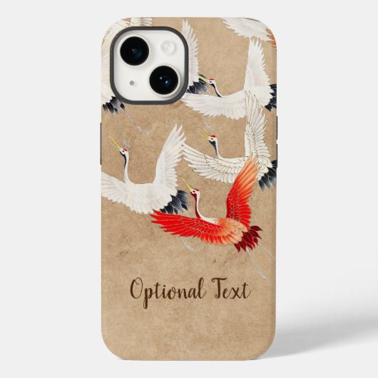 Japans vliegende kranen Hoesje-Mate iPhone Case (Achterkant)