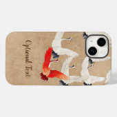 Japans vliegende kranen Hoesje-Mate iPhone Case (Achterkant (horizontaal))