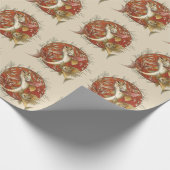 Japans Vliegende Vis en Bamboebladeren Kunst Cadeaupapier (Hoek)