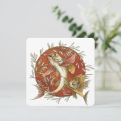  Japans Vliegende Vis en Bamboebladeren Kunst Kaart (Staand voorkant)