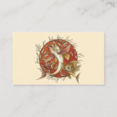  Japans Vliegende Vis en Bamboebladeren Kunst Visitekaartje (Achterkant)