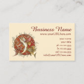  Japans Vliegende Vis en Bamboebladeren Kunst Visitekaartje (Voorkant)