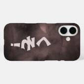 Japans vloekwoord op inktgewassen achtergrond Case-Mate iPhone case (Achterkant (horizontaal))