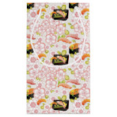 Japans voedsel: Sushi Pattern 2 Klein Cadeauzakje (Achterkant)