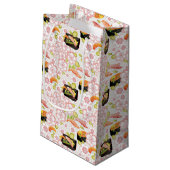 Japans voedsel: Sushi Pattern 2 Klein Cadeauzakje (Achterkant Gekanteld)