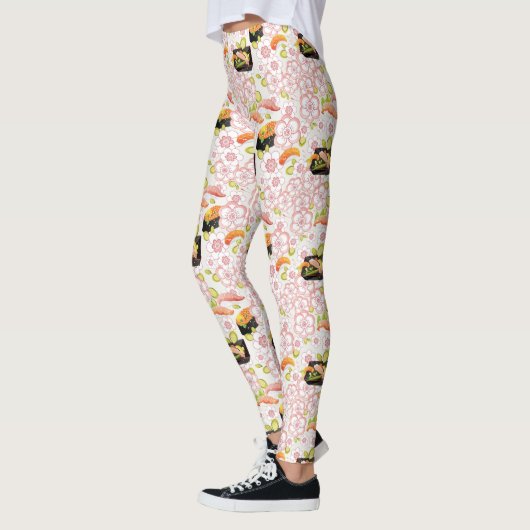 Japans voedsel: Sushi Pattern 2 Leggings (Links)