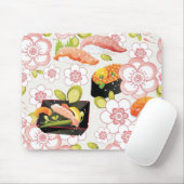 Japans voedsel: Sushi Pattern 2 Muismat (Met muis)