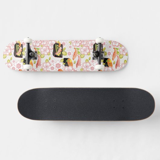 Japans voedsel: Sushi Pattern 2 Persoonlijk Skateboard (Horizontaal)