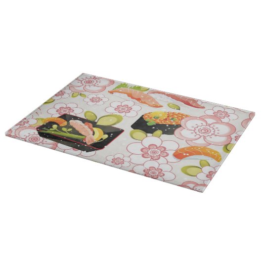 Japans voedsel: Sushi Pattern 2 Snijplank (Hoek)