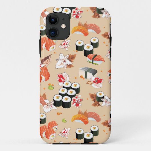Japans voedsel: Sushi Pattern 3 Case-Mate iPhone Case (Achterkant)