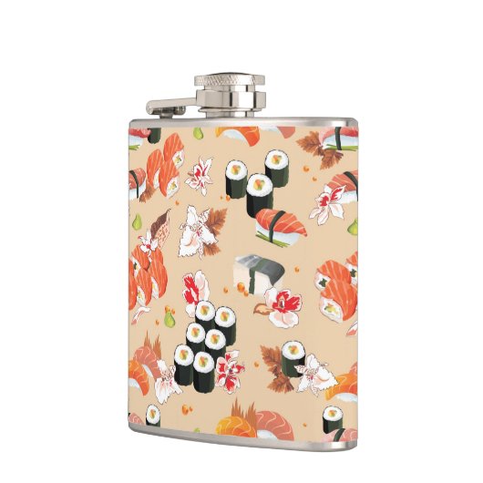 Japans voedsel: Sushi Pattern 3 Heupfles (Links)