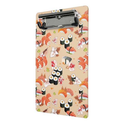Japans voedsel: Sushi Pattern 3 Mini Klembord (Angled2)
