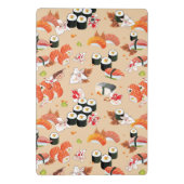 Japans voedsel: Sushi Pattern 3 Mini Klembord (Achterkant)