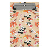 Japans voedsel: Sushi Pattern 3 Mini Klembord (Voorkant)