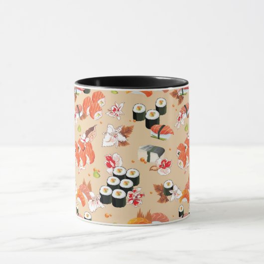 Japans voedsel: Sushi Pattern 3 Mok (Midden)