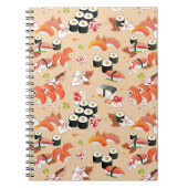 Japans voedsel: Sushi Pattern 3 Notitieboek (Voorkant)