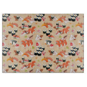 Japans voedsel: Sushi Pattern 3 Snijplank (Voorkant)