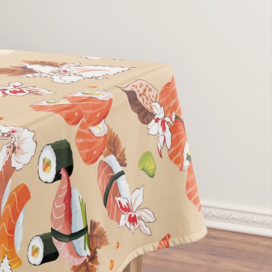 Japans voedsel: Sushi Pattern 3 Tafelkleed (Voorbeeld)