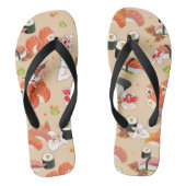 Japans voedsel: Sushi Pattern 3 Teenslippers (Voetbed)