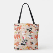 Japans voedsel: Sushi Pattern 3 Tote Bag (Achterkant)