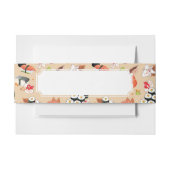 Japans voedsel: Sushi Pattern 3 Uitnodigingen Wikkel (Voorkant Voorbeeld)