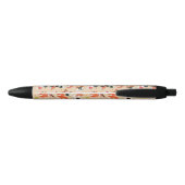 Japans voedsel: Sushi Pattern 3 Zwarte Inkt Pen (Achterkant)