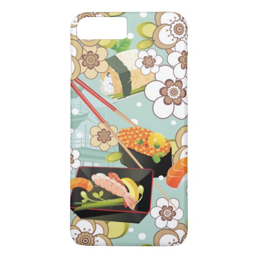 Japans voedsel: Sushi Pattern 4 Case-Mate iPhone Case (Achterkant)