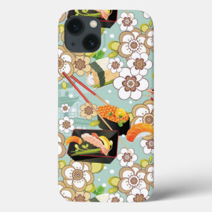 Japans voedsel: Sushi Pattern 4 iPhone 13 Hoesje
