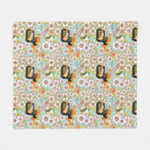 Japans voedsel: Sushi Pattern 4 Fleece Deken (Voorkant (Horizontaal))