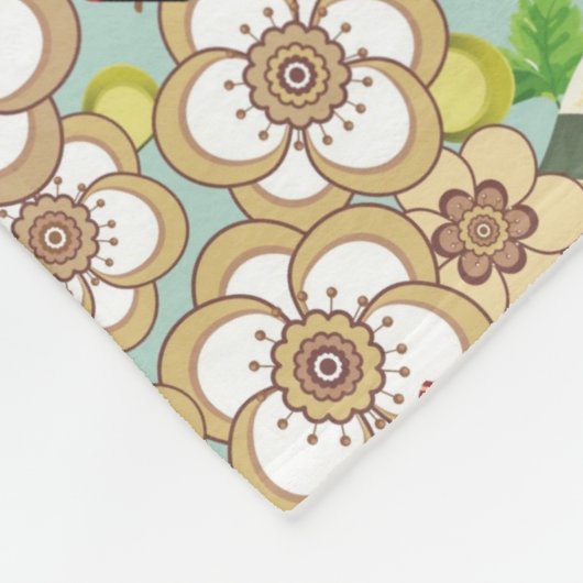 Japans voedsel: Sushi Pattern 4 Fleece Deken (Hoek)