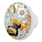 Japans voedsel: Sushi Pattern 4 Keramische Knop (Rechts)