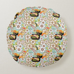 Japans voedsel: Sushi Pattern 4 Rond Kussen